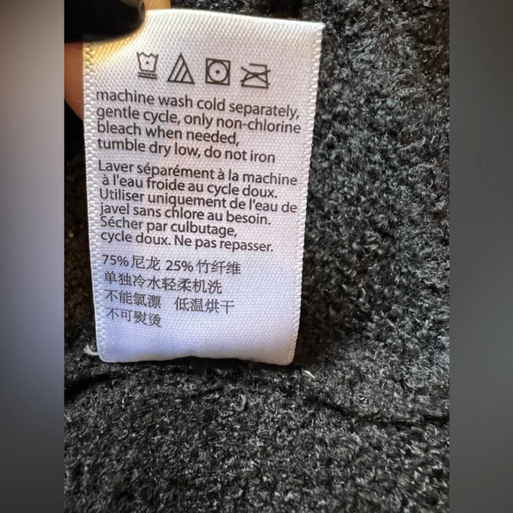 Barefoot Dreams Womens CardiganCozyChic Lite Circle Black Size XS/S - Picture 12 of 14